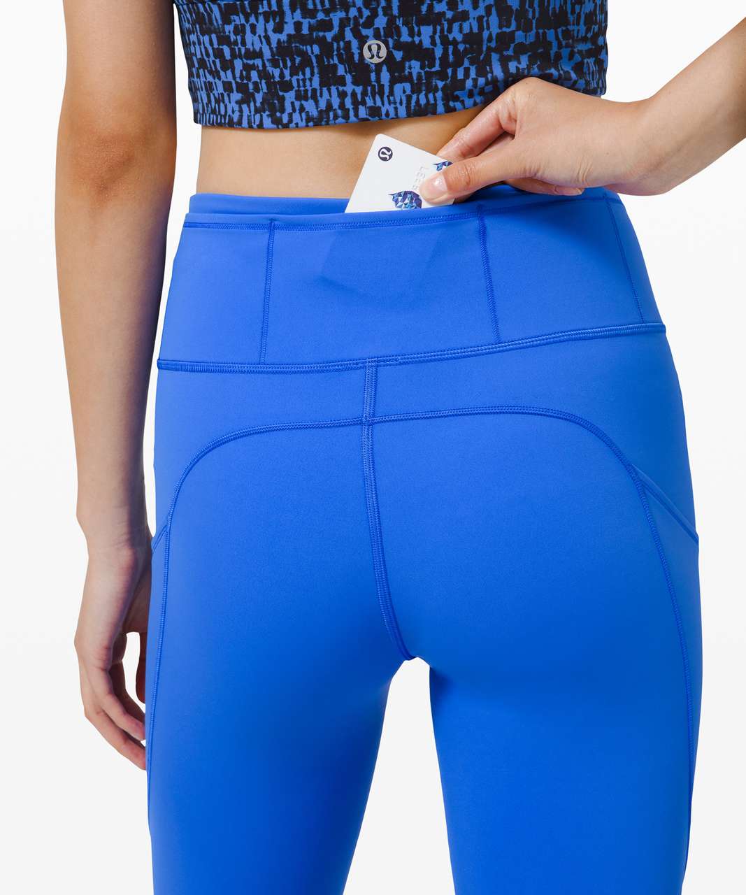 Lululemon Fast and Free High-Rise Crop II 23 *Non-Reflective - Wild  Bluebell - lulu fanatics