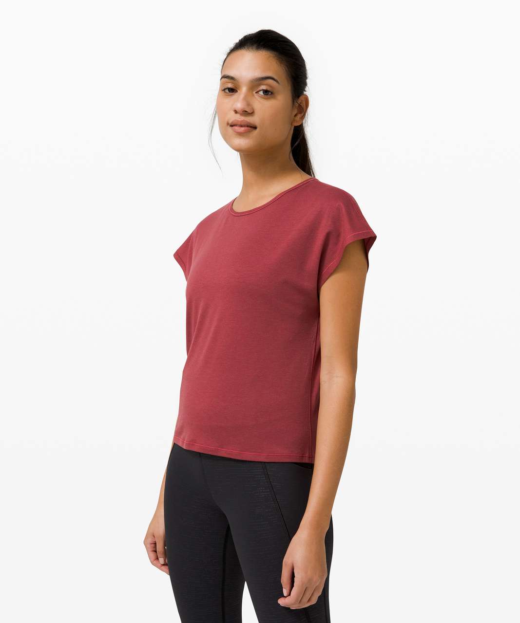 Lululemon Hit the Floor Short Sleeve - Chianti - lulu fanatics