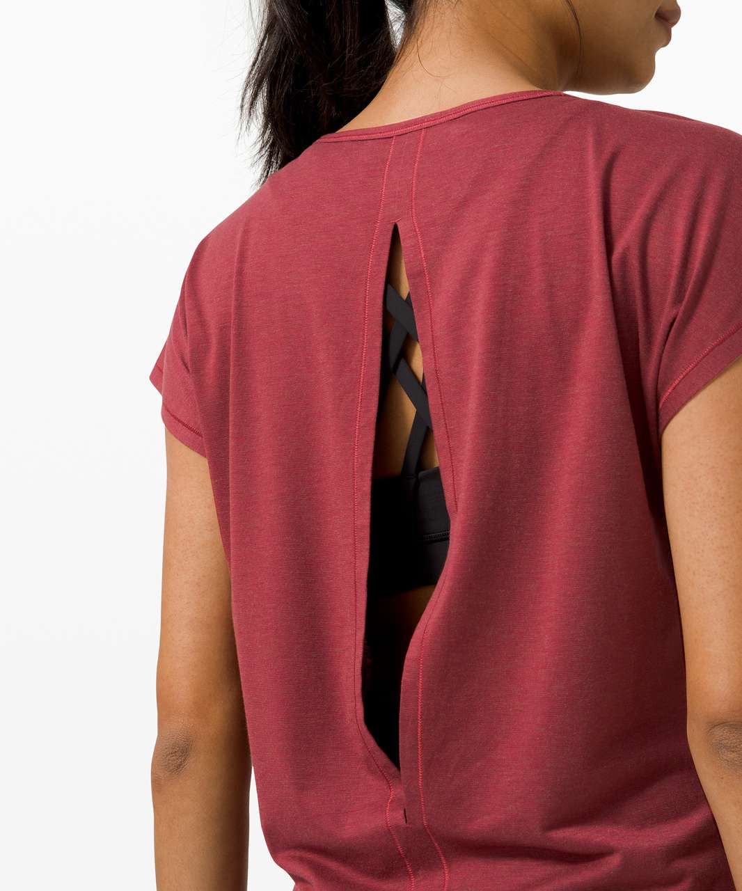 Lululemon Hit the Floor Short Sleeve - Chianti