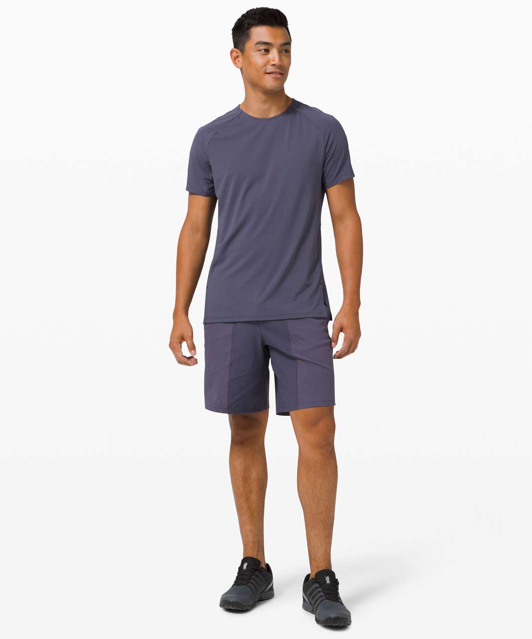 Lululemon Pulse Motivation Short Sleeve - Cadet Blue / Cadet Blue