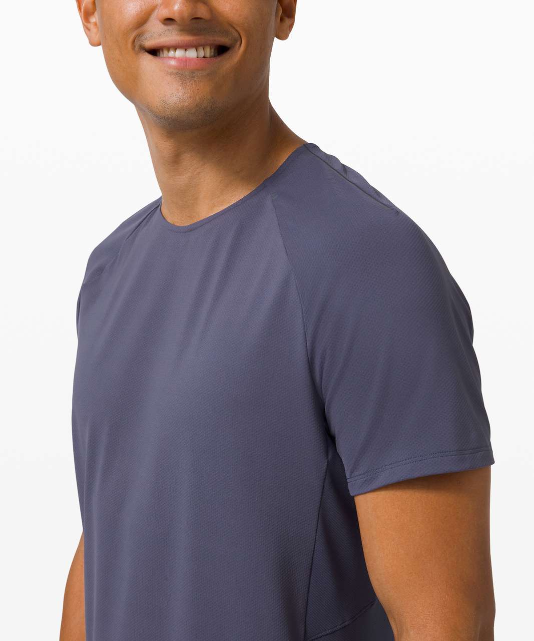 Lululemon Pulse Motivation Short Sleeve - Cadet Blue / Cadet Blue