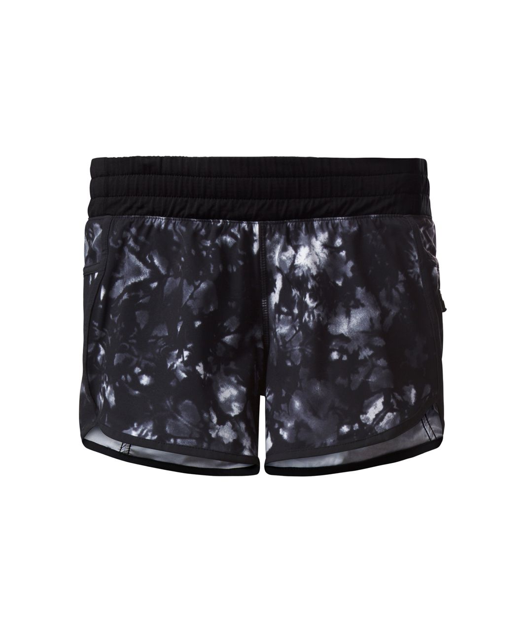 Lululemon Tracker Short IV - Dusk Dye White Black / Black