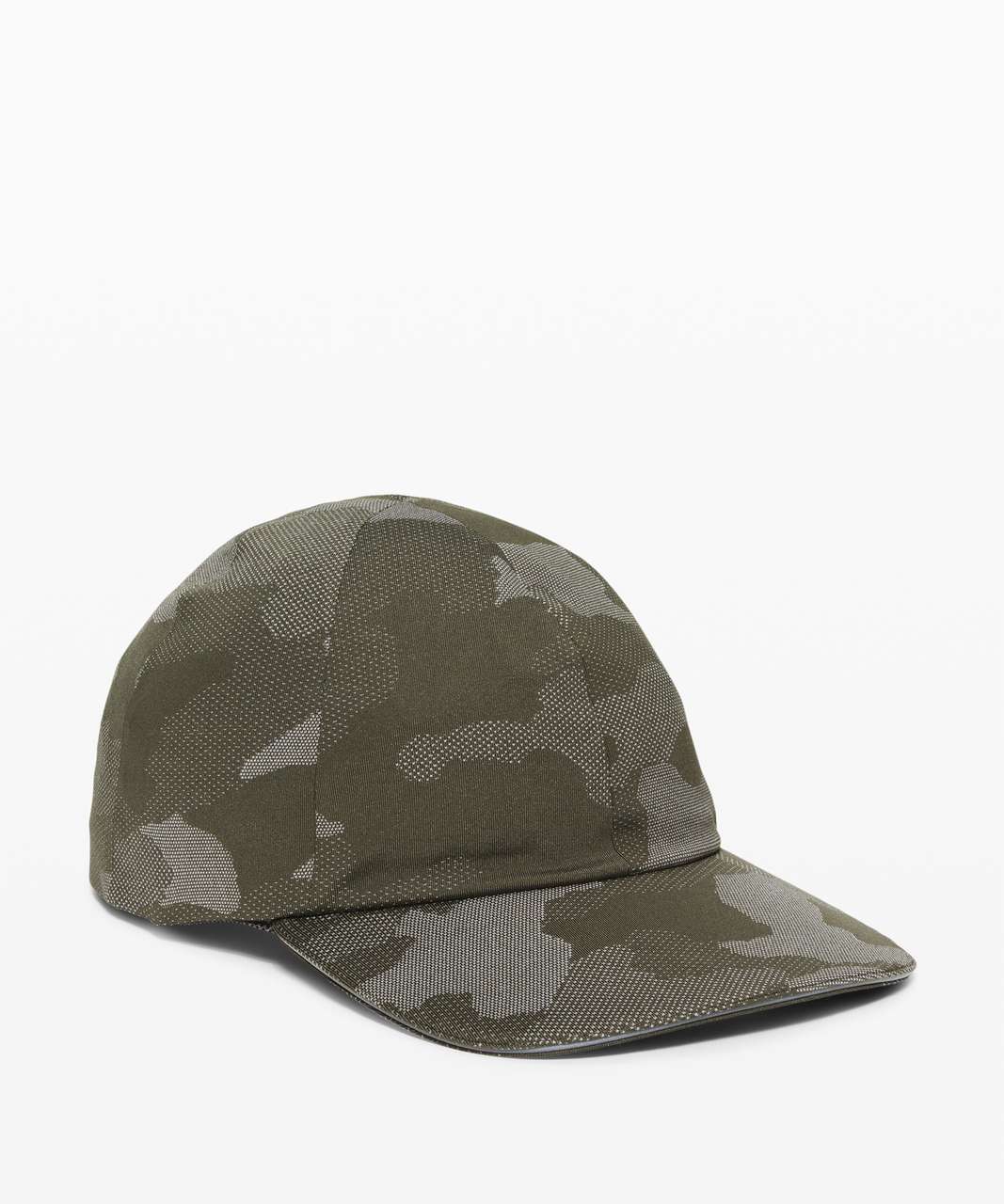 Lululemon Fast and Free Mens Run Hat - Variegated Mesh Camo Max Dark Olive