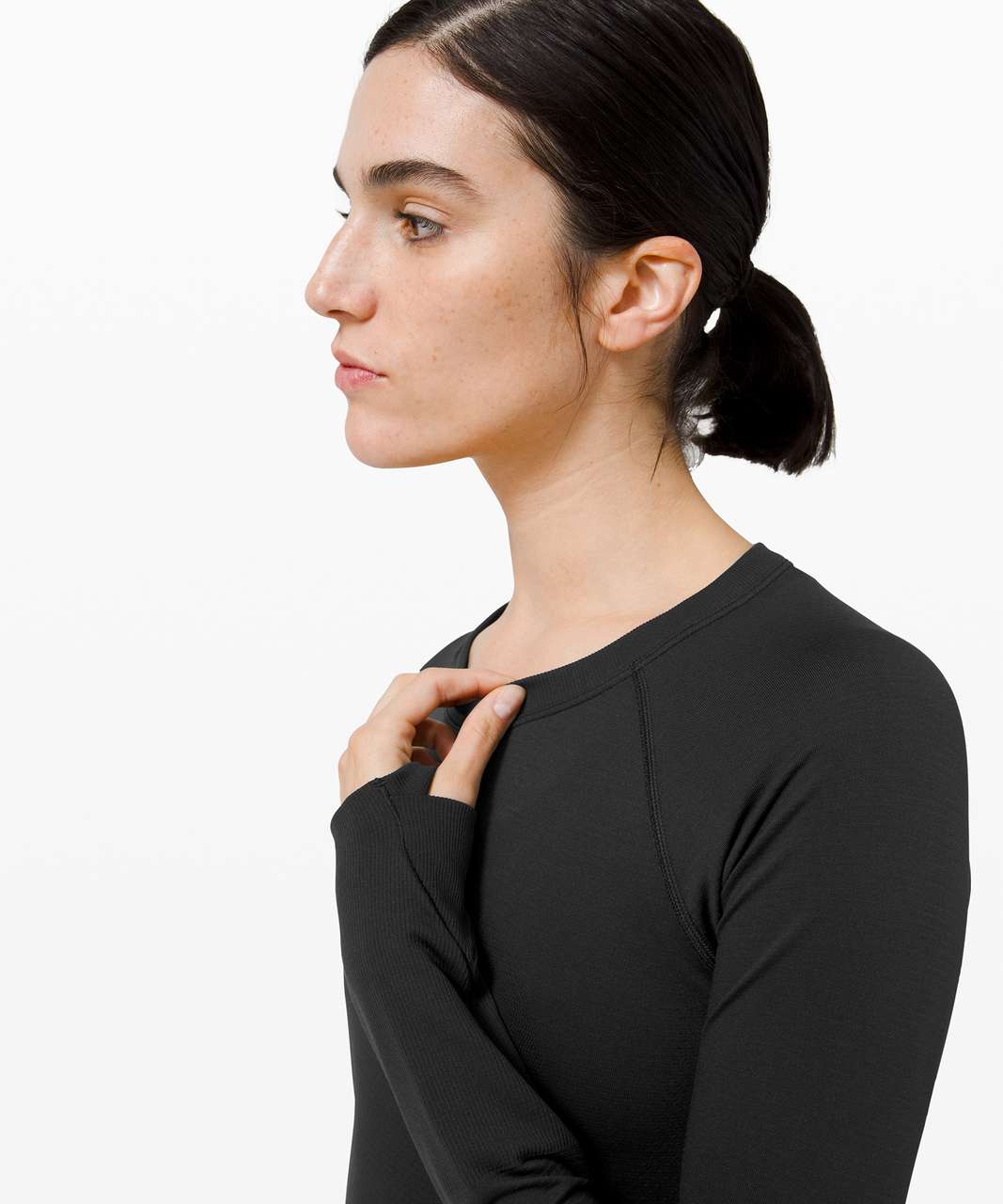 Lululemon Swiftly Tech Long Sleeve 2.0 *Race - Black / Black - lulu fanatics