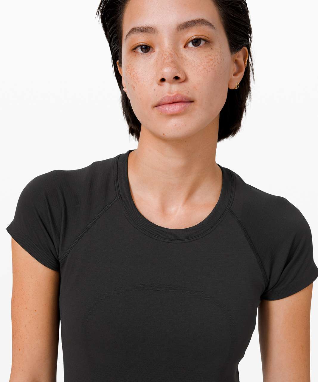 Lululemon Swiftly Tech Short Sleeve 2.0 - Black / Black (First Release ...