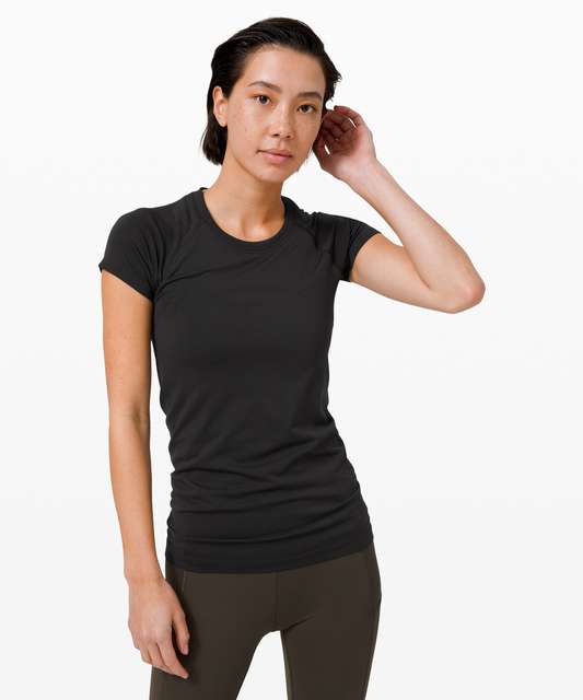 Lululemon Swiftly Tech Short Sleeve Scoop - Heathered White - lulu fanatics