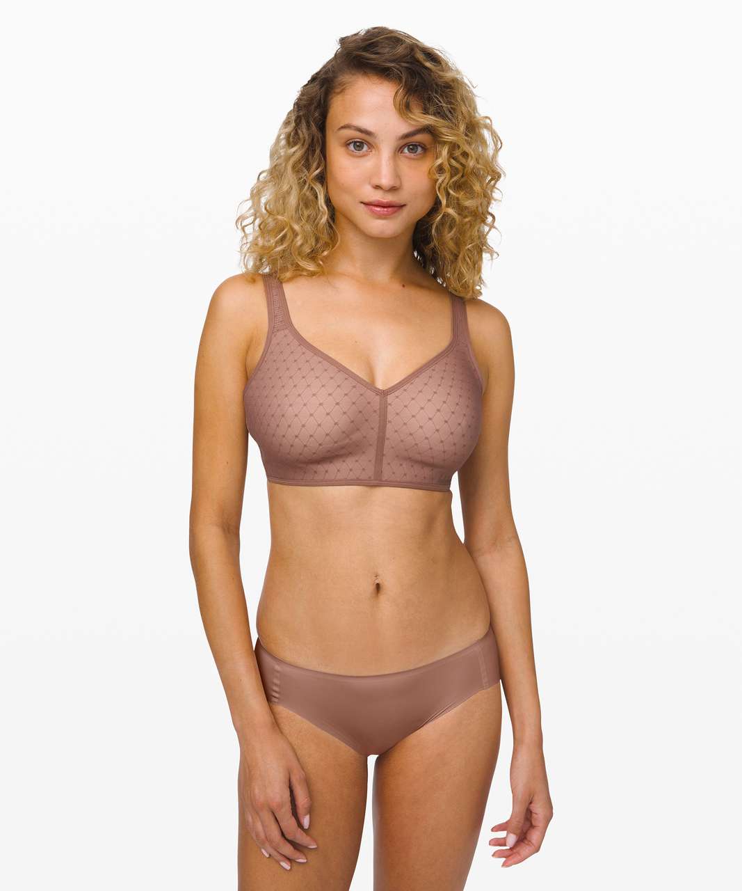 Lululemon Like Nothing Bra *Lace - Dusty Bronze / Misty Shell