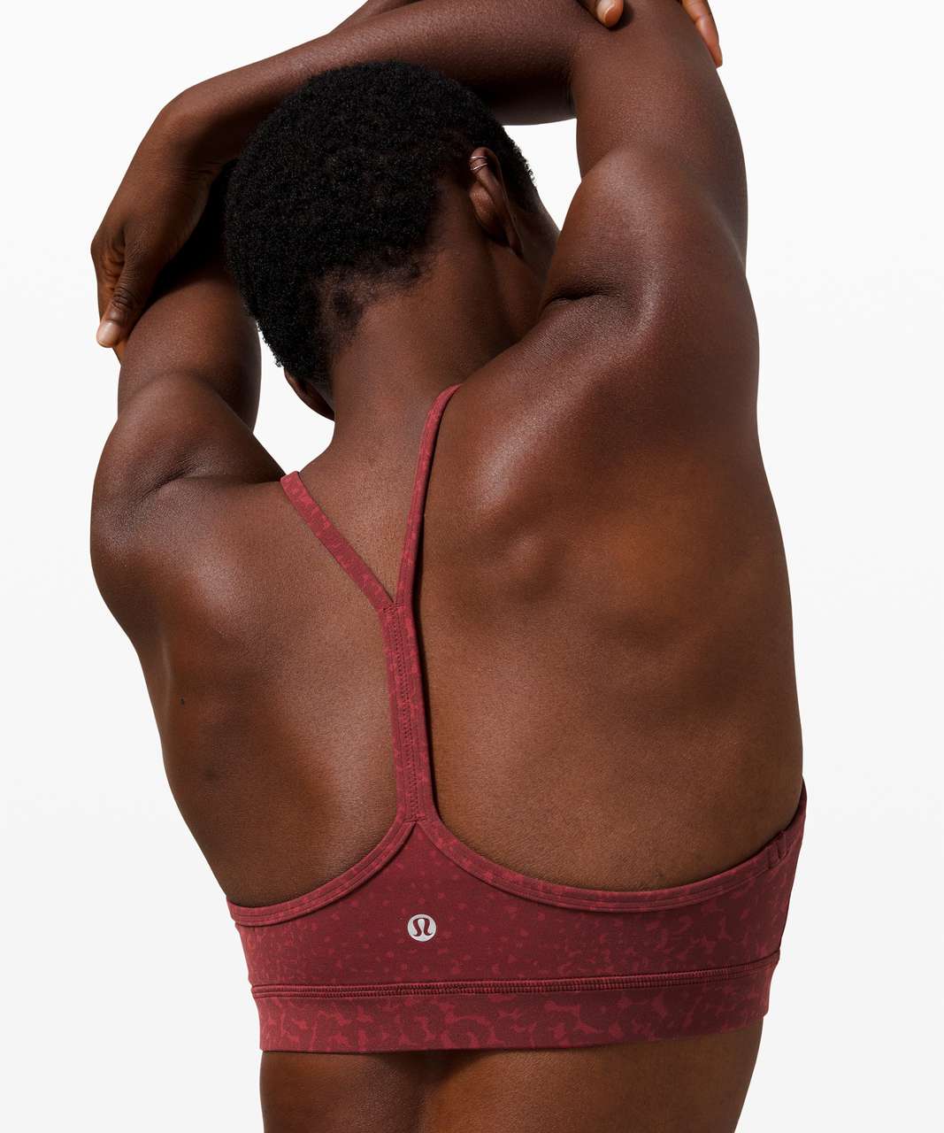 Lululemon Flow Y Bra Nulu *Light Support, B/C Cup - City Camo Chianti Multi FlowY  Bra - lulu fanatics