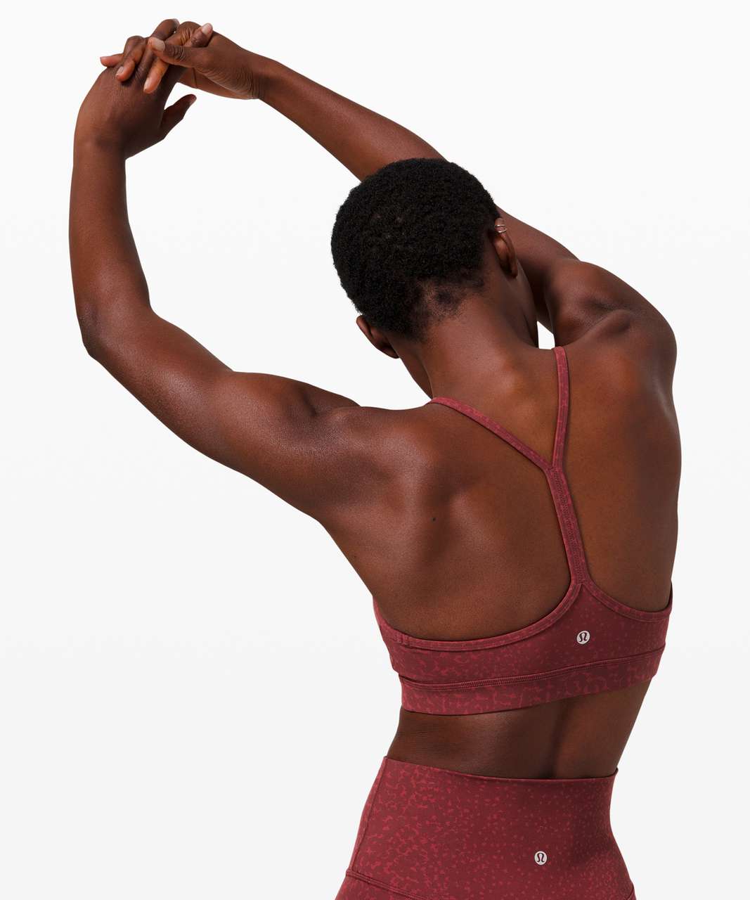 Lululemon Flow Y Bra Nulu *Light Support, B/C Cup - City Camo Chianti Multi FlowY Bra