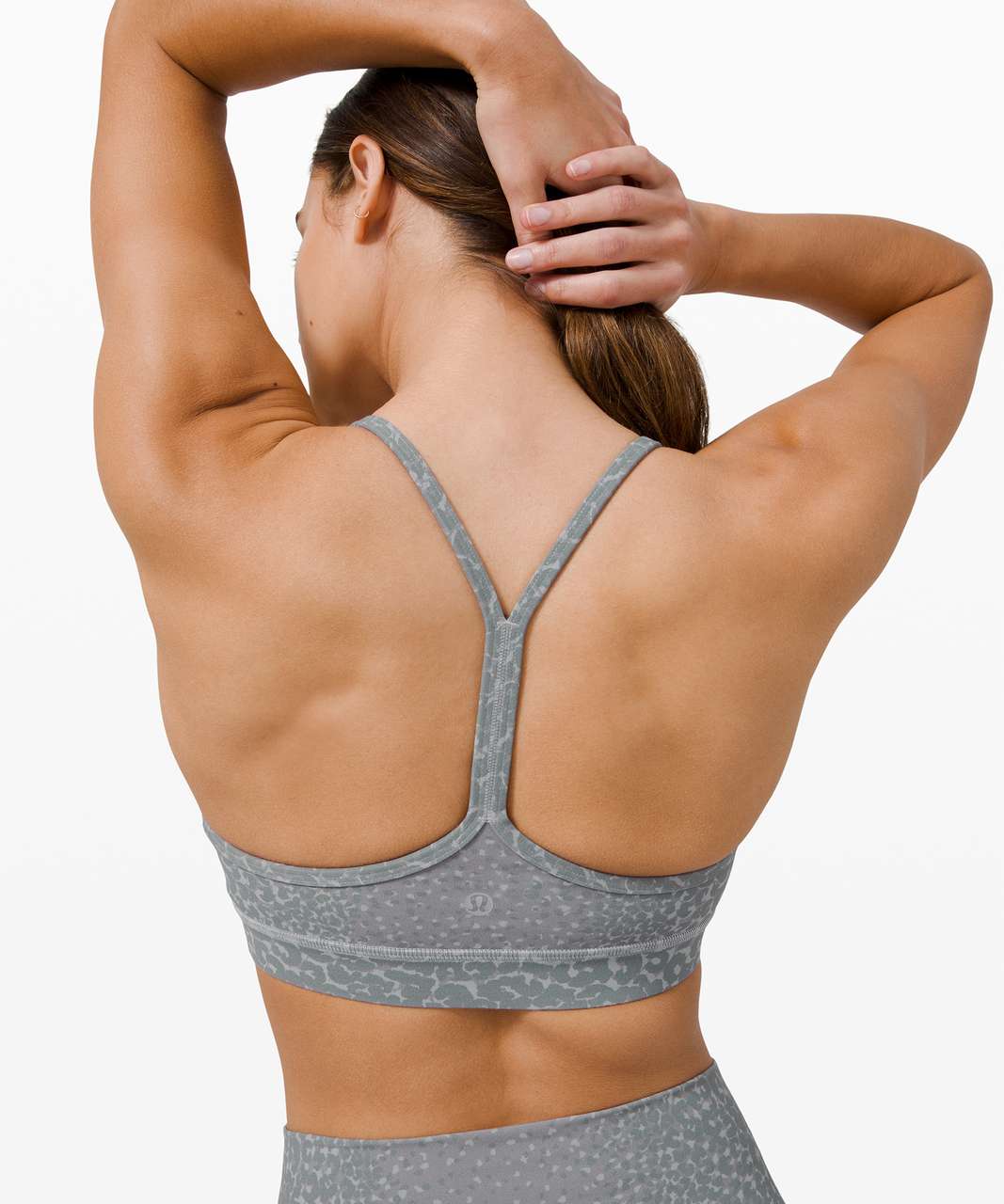 Lululemon Flow Y Bra Nulu *Light Support, B/C Cup - City Camo Silver Drop  Multi Flow Y Bra - lulu fanatics