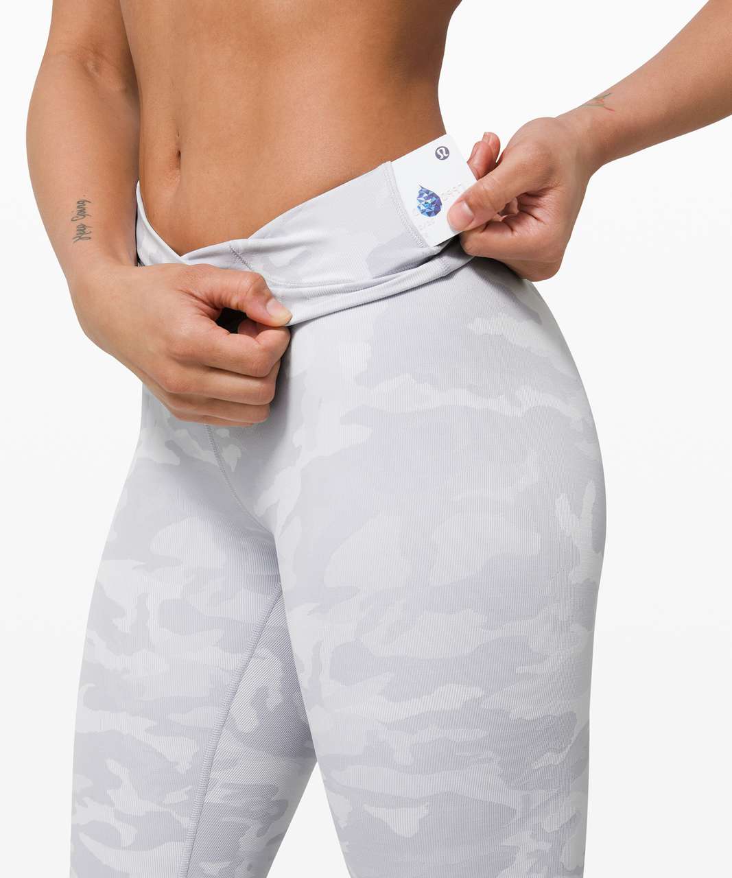 lululemon athletica, Pants & Jumpsuits, Lululemon White Camo Leggings  Ribbed