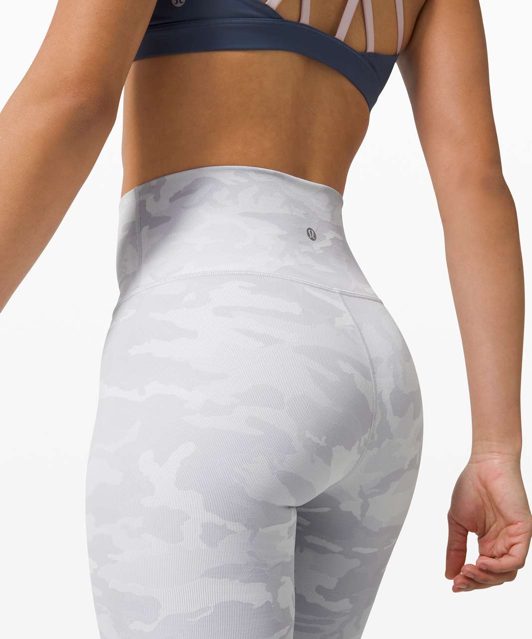 Lululemon white camo leggings ribbed