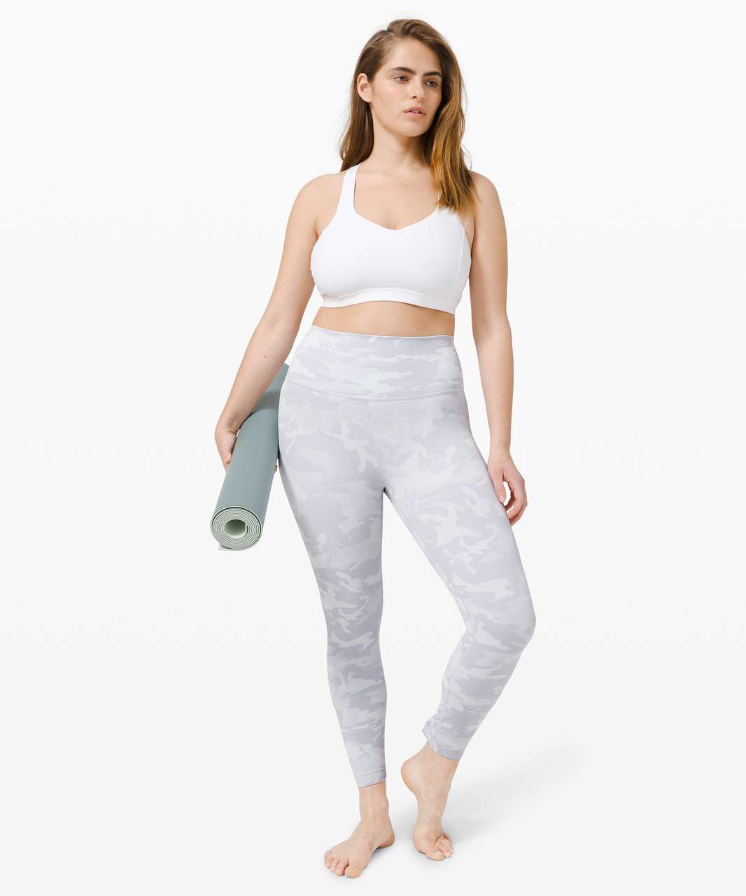 Lululemon Wunder Under Crop High-Rise *Roll Down Scallop Full-On Luxtreme  23 - Incognito Camo Jacquard Alpine White Starlight - lulu fanatics