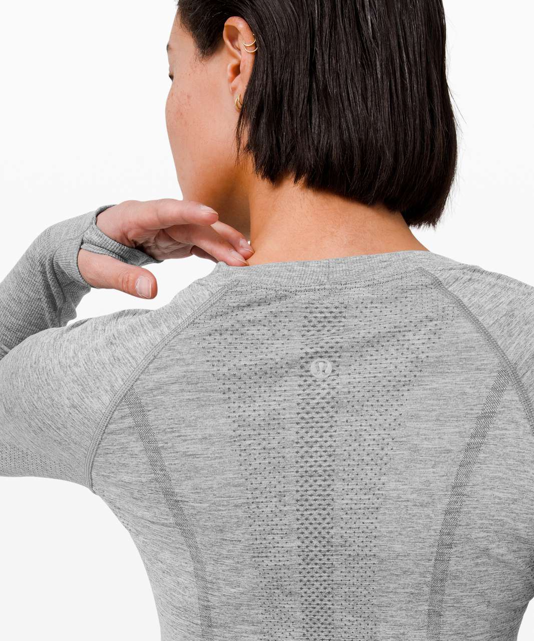 Lululemon Swiftly Tech Long Sleeve 2.0 - Slate / White (First Release) -  lulu fanatics