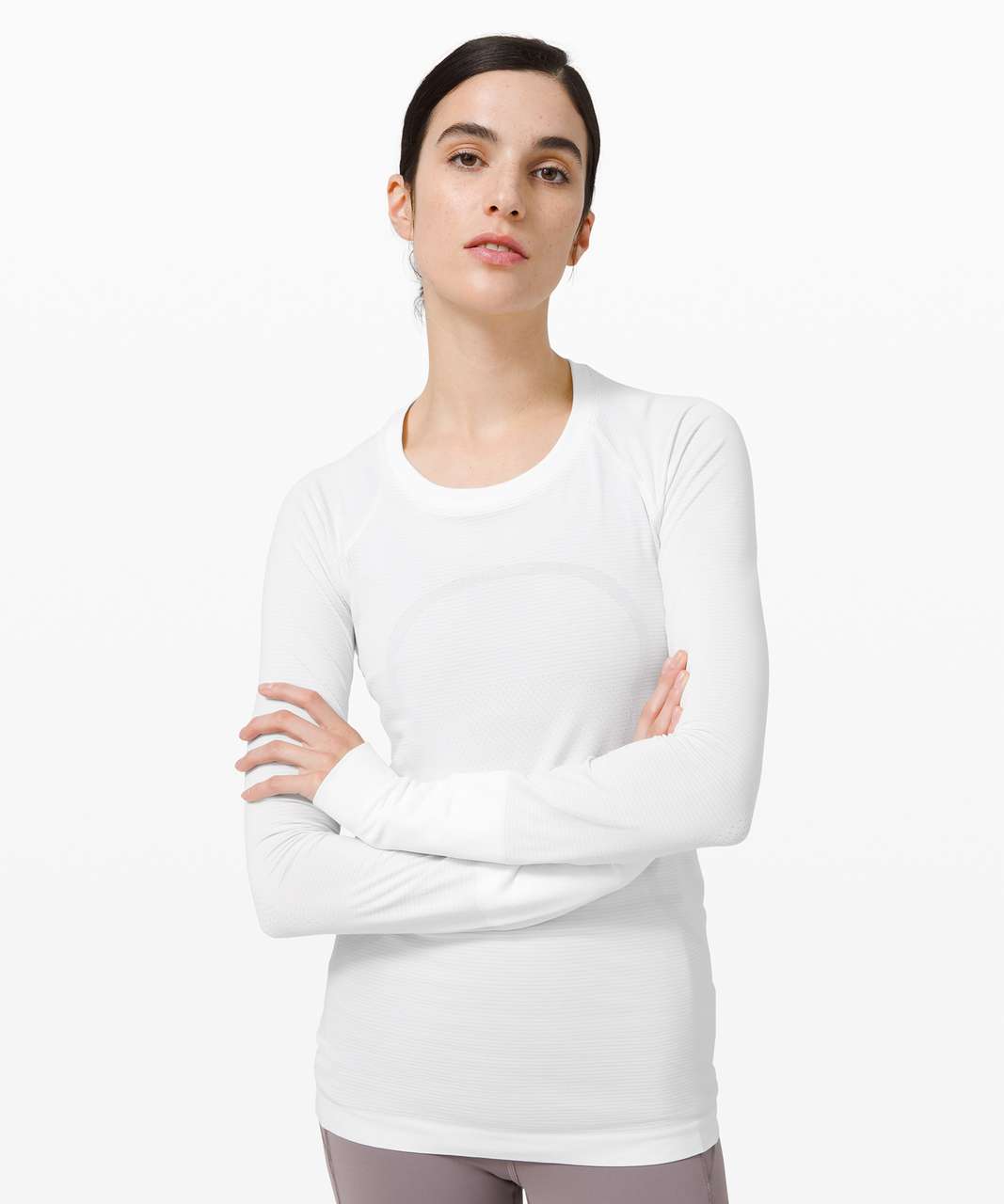 Lululemon Swiftly Tech Long Sleeve 2.0 - White / White (First Release) - lulu  fanatics