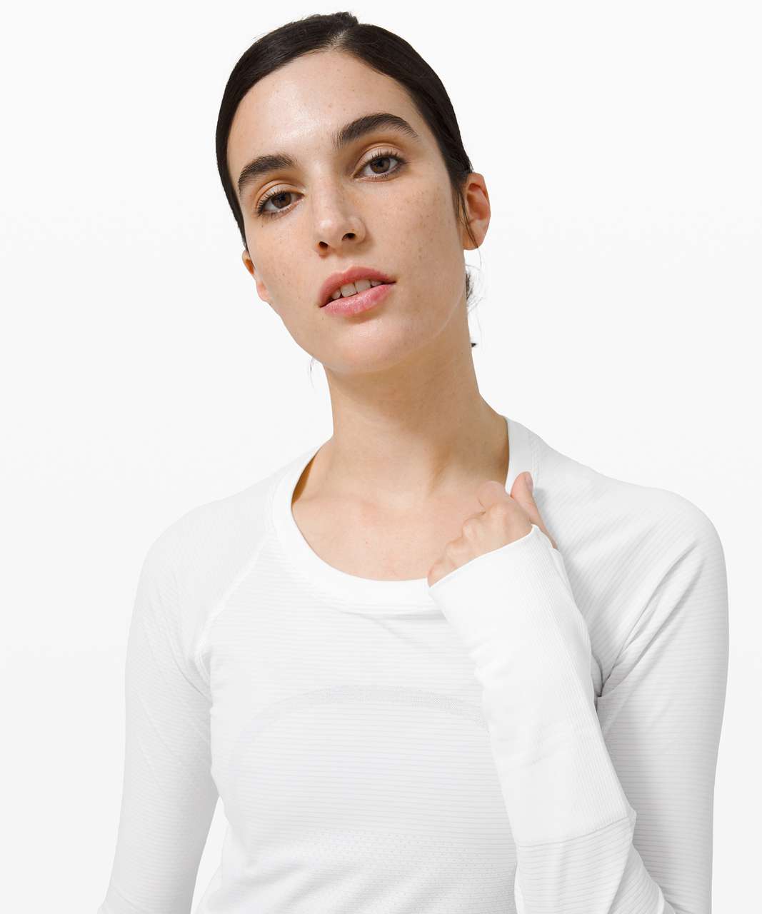 Lululemon Swiftly Tech Long Sleeve 2.0 - White / White (First Release) -  lulu fanatics