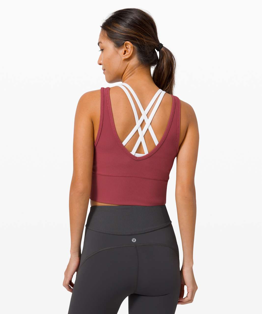 Lululemon Power Pivot Tank *Rib - Chianti