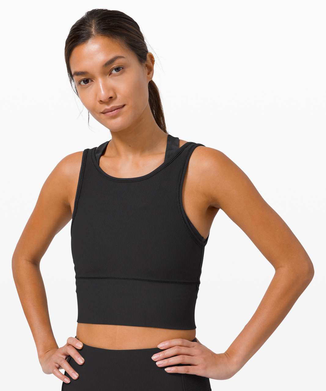 Lululemon Power Pivot Tank *Rib - Black