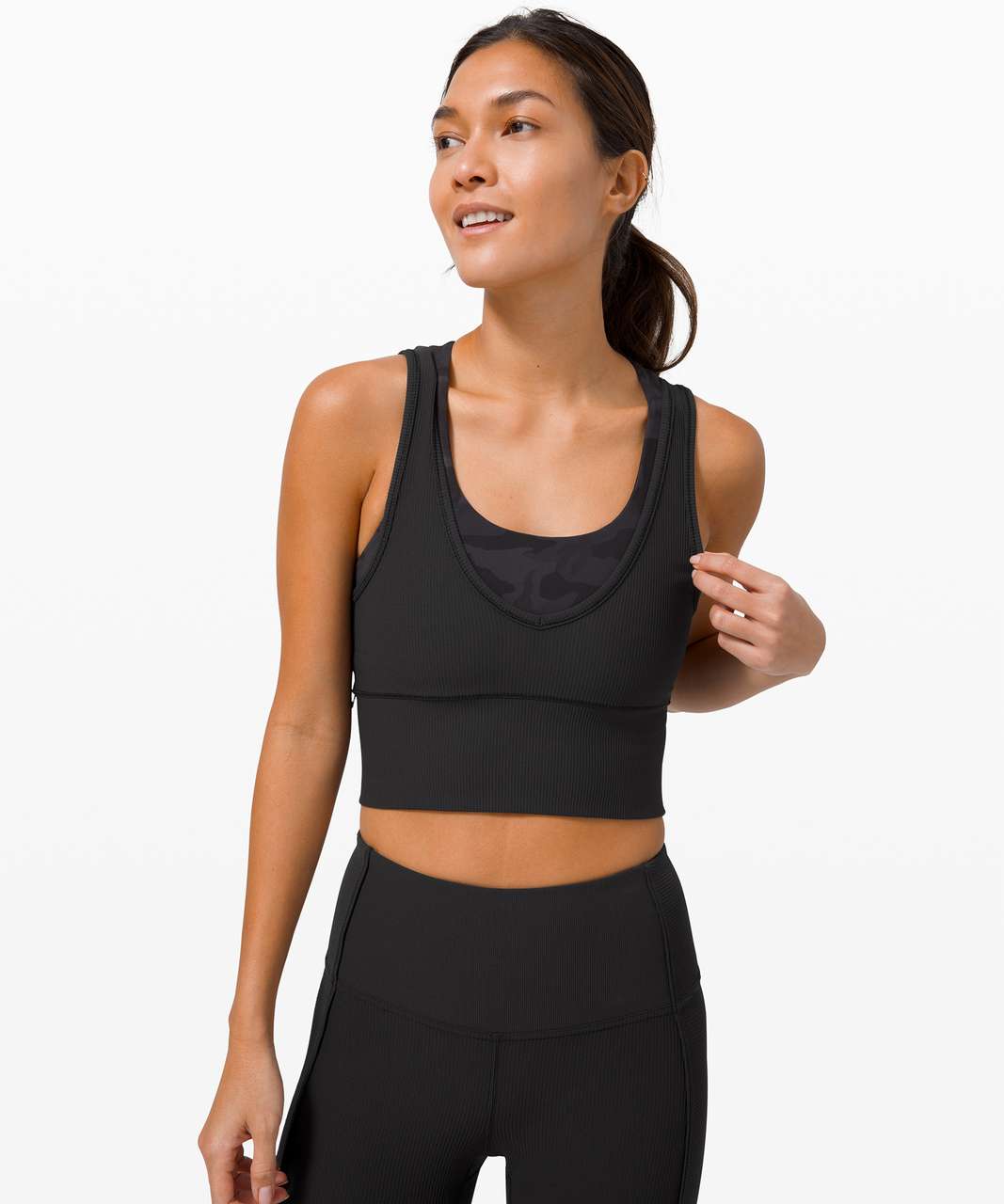 Lululemon Power Pivot Tank *Rib - Black