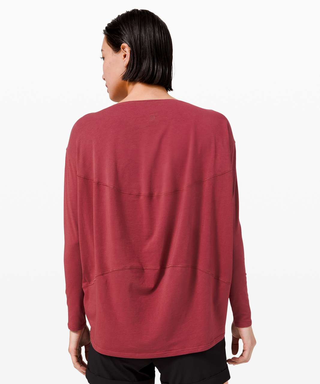 Lululemon Back In Action Long Sleeve - Chianti