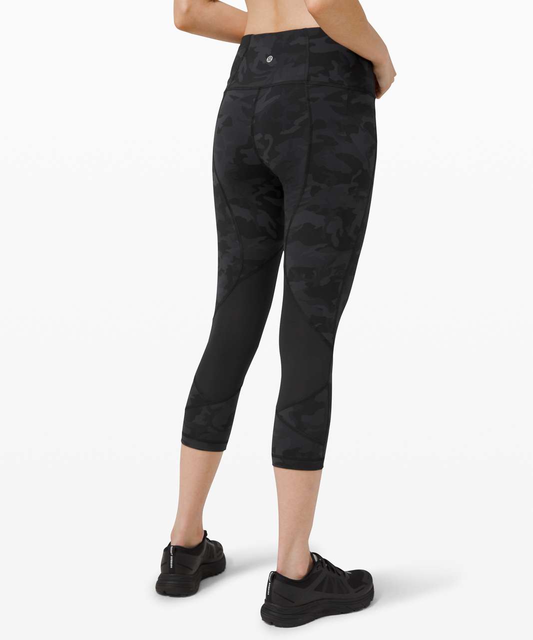 Lululemon Pace Rival High-Rise Crop 22" - Incognito Camo Multi Grey / Black