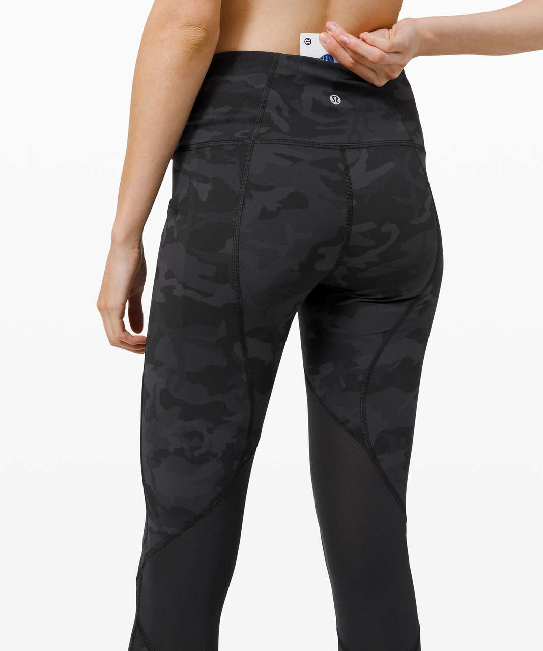 lululemon Fast & Free Tights Incognito Camo Multi Grey