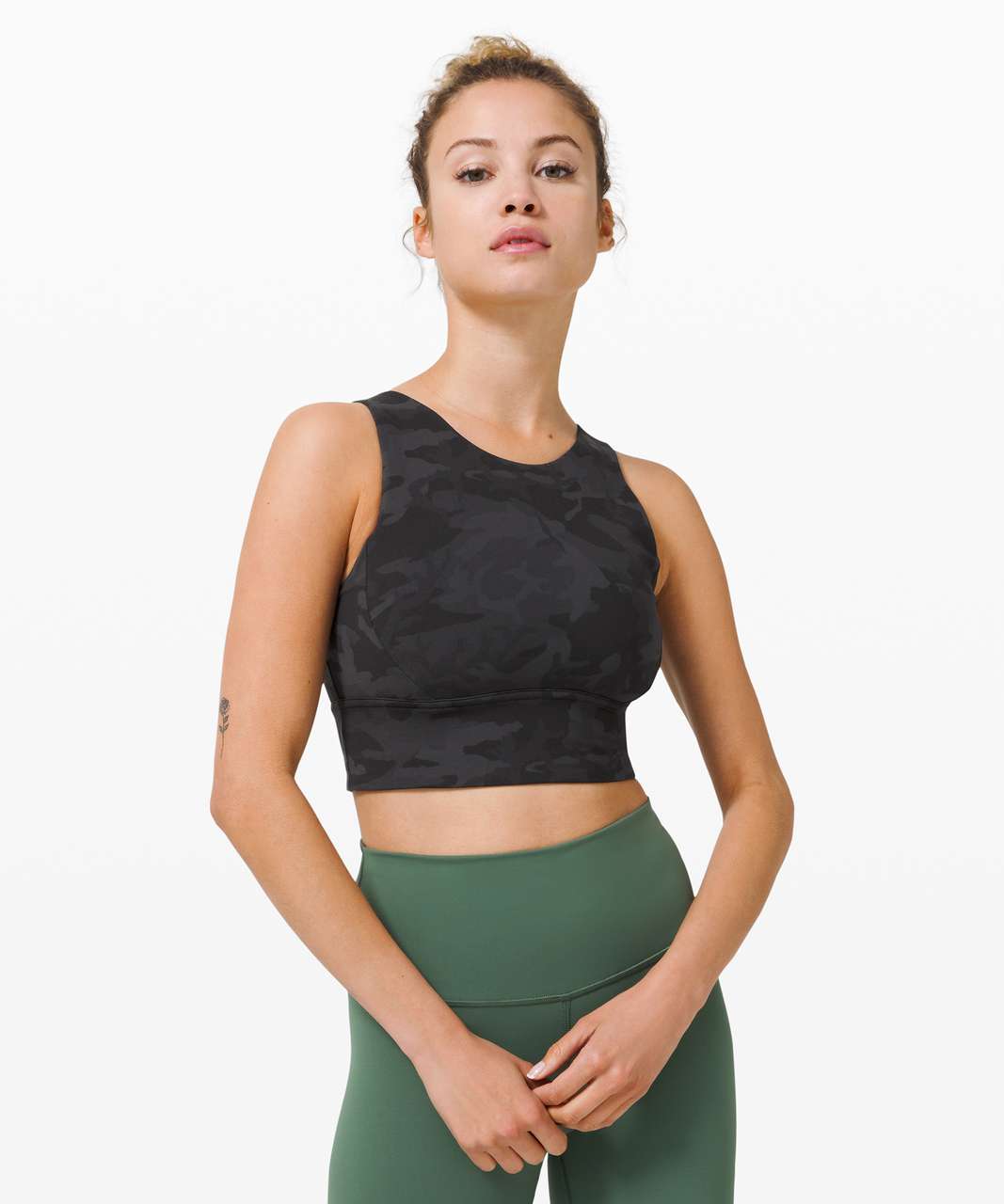 Lululemon 💙 Stronger As One Long Line Bra 4 Wild Bluebell High