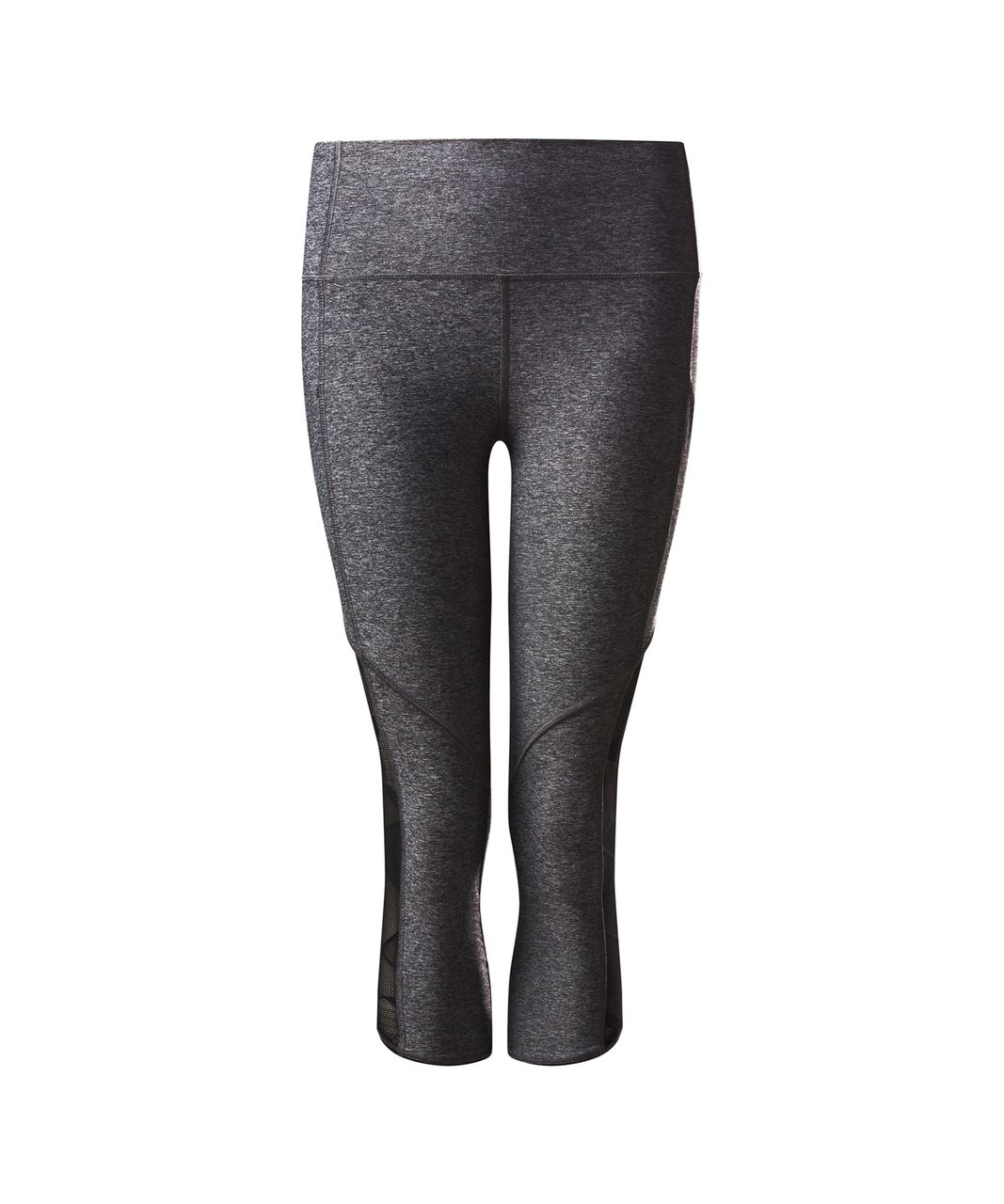 Lululemon Goal Crusher Crop - Heathered Black / Black