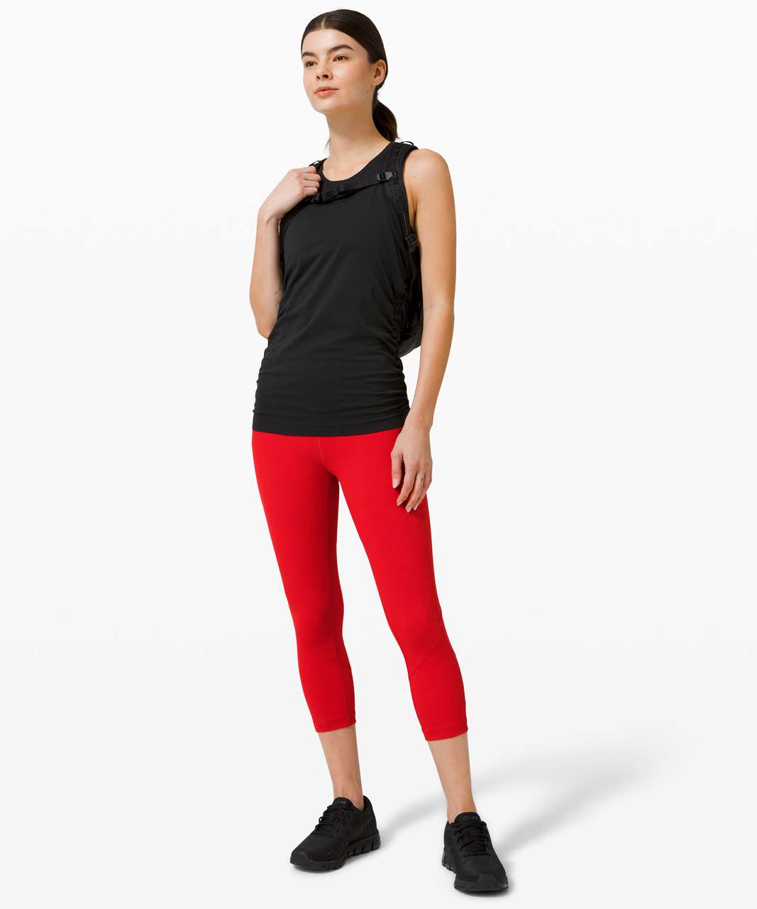 Lululemon Pace Rival High-Rise Crop 22 - Dark Red (First Release