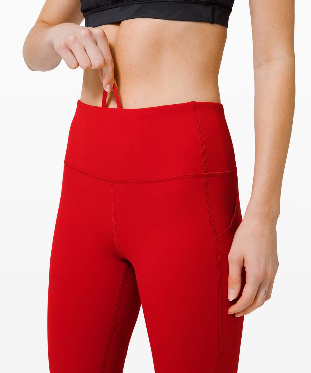 Lululemon Pace Rival High-Rise Crop 22" - Dark Red (First Release)