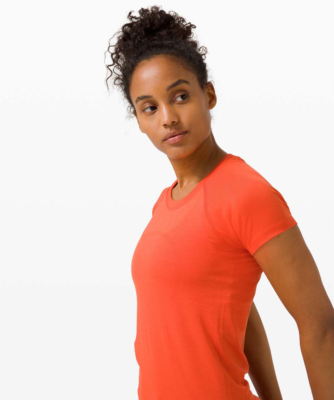 lululemon swiftly tech short sleeve red