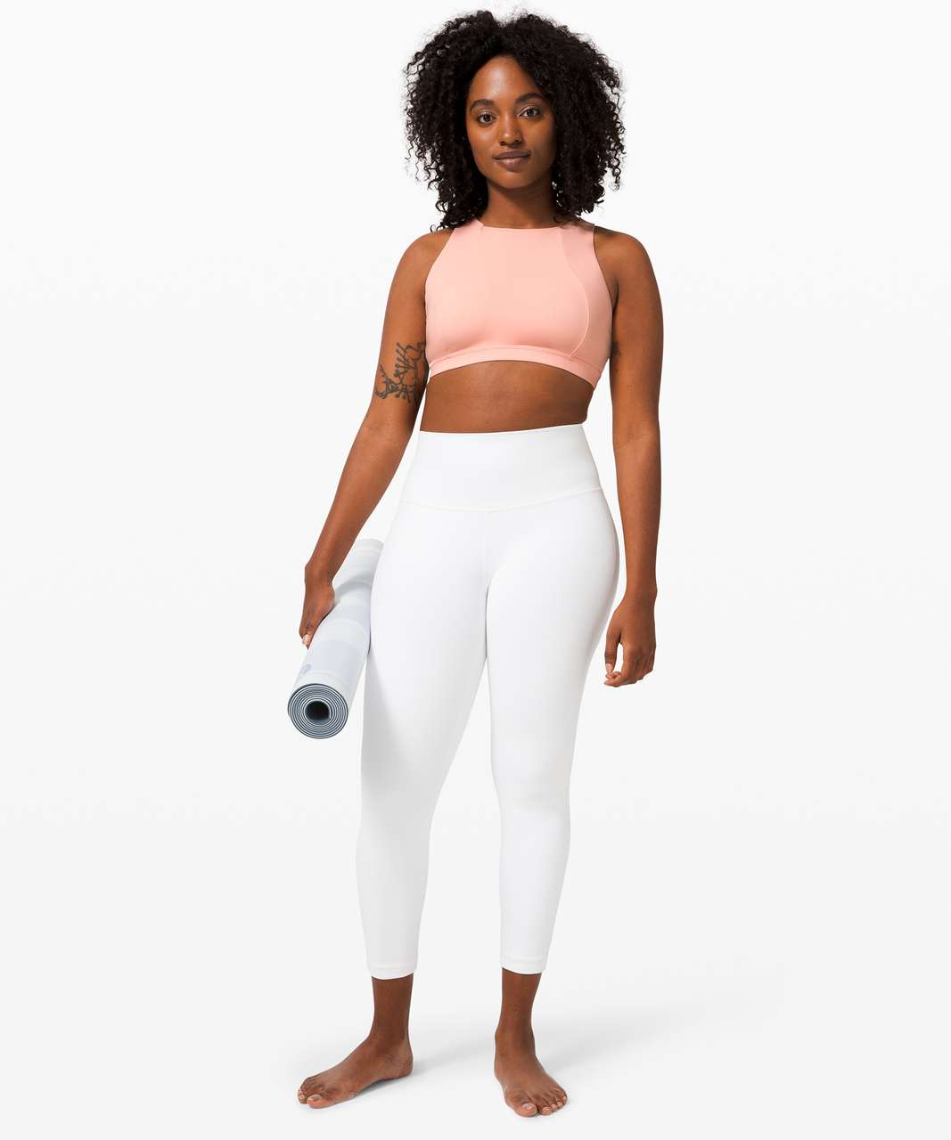 Lululemon Free To Be Serene Bra *Long Line - White - lulu fanatics