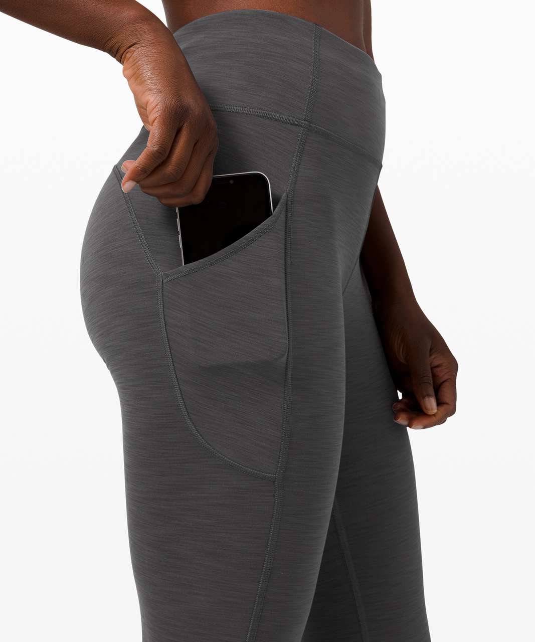 Lululemon Invigorate High-Rise Tight 25" - Heathered Graphite Grey