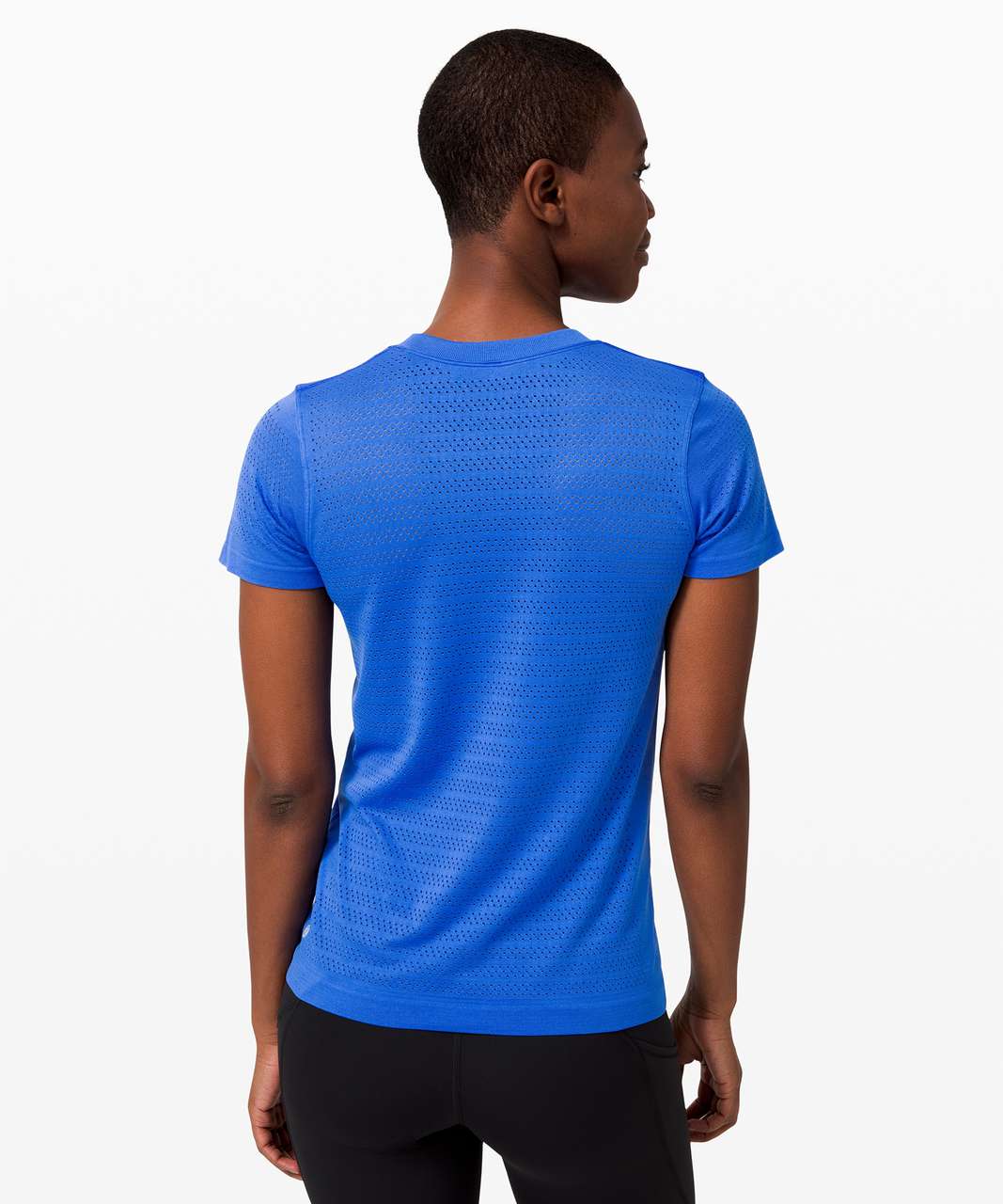 Lululemon Breeze By Short Sleeve *Squad - Wild Bluebell / Wild Bluebell -  lulu fanatics