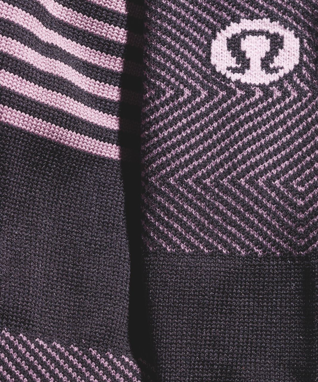 Lululemon Secret Sock - Dusty Mauve / Black / Rose Blush - lulu fanatics