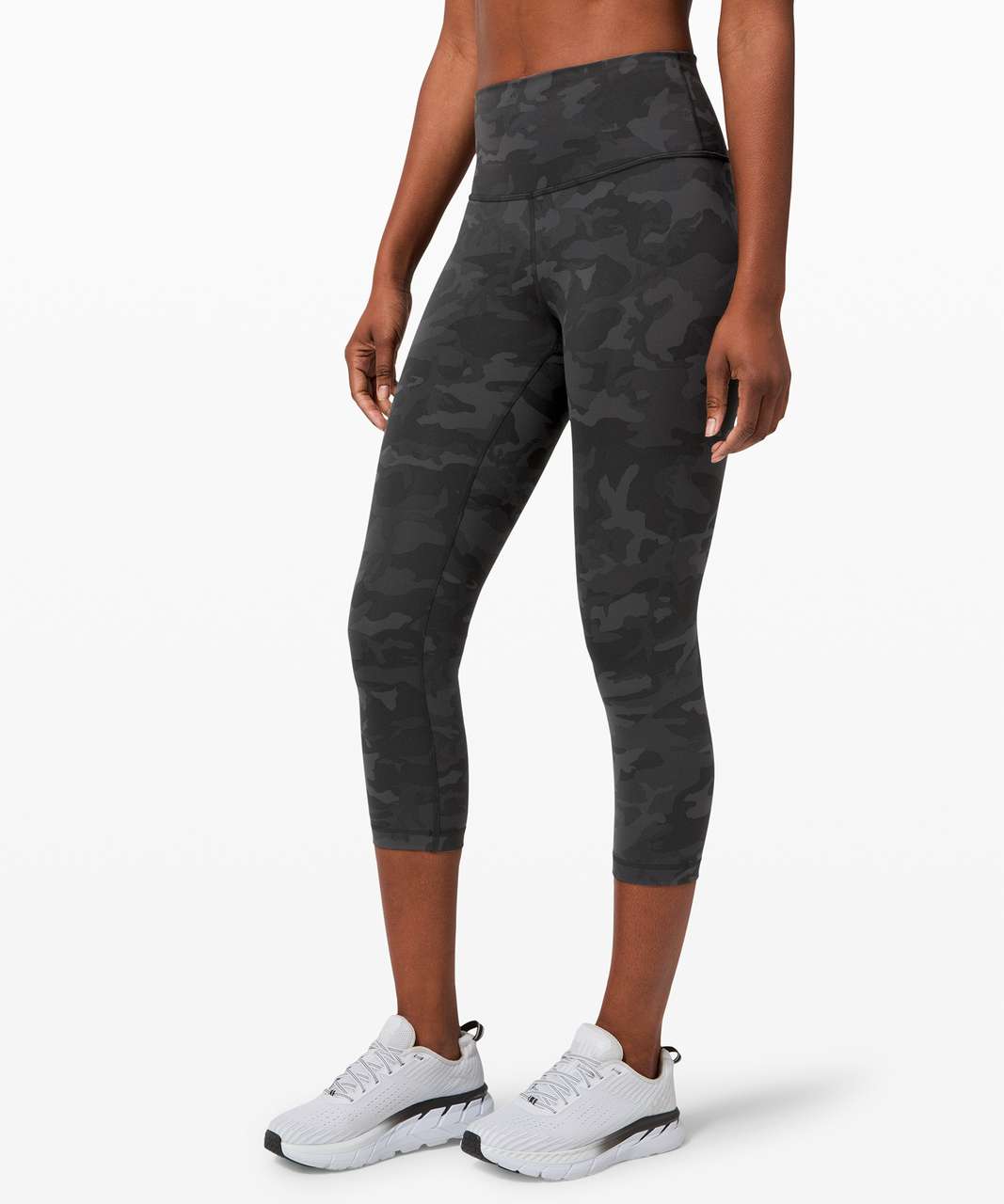 Lululemon Wunder Train High-Rise Crop 21 - Incognito Camo Multi Grey - lulu  fanatics