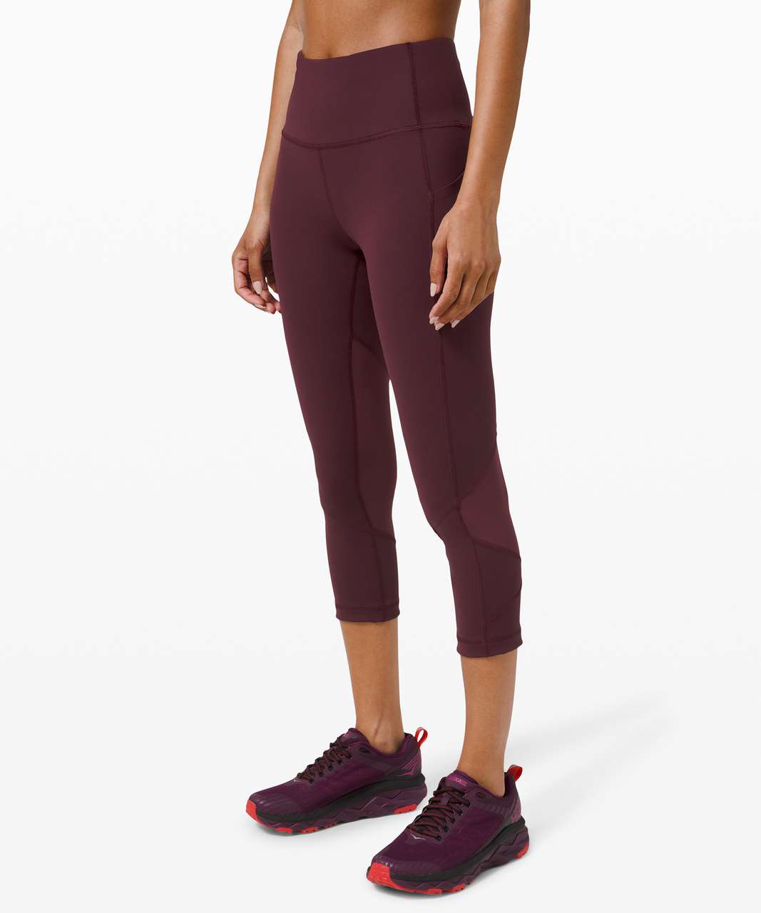 Lululemon Pace Rival Crop Black Pigment Wind Berry Rumble Multi