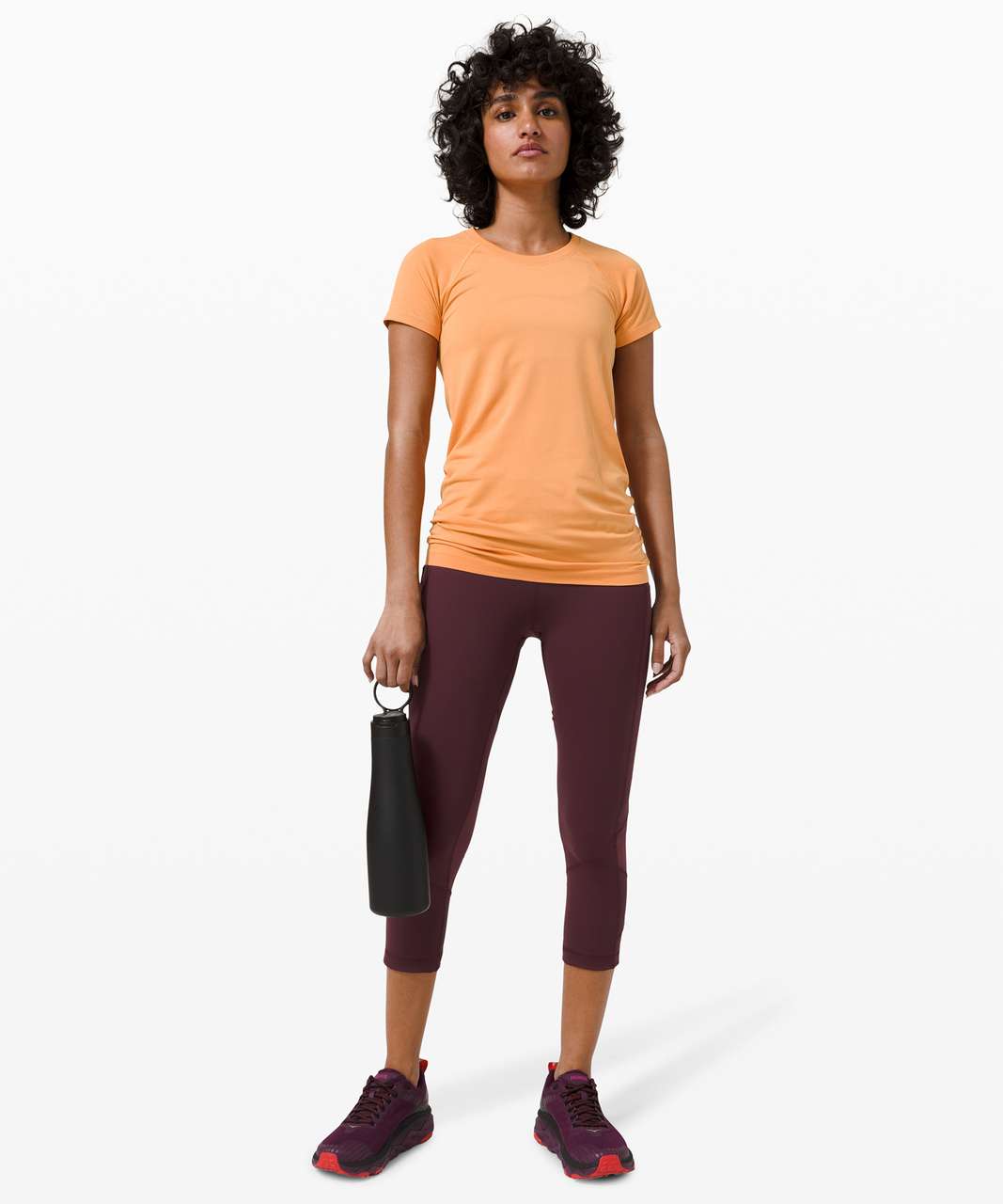 Lululemon Pace Rival High-Rise Crop 22" - Cassis