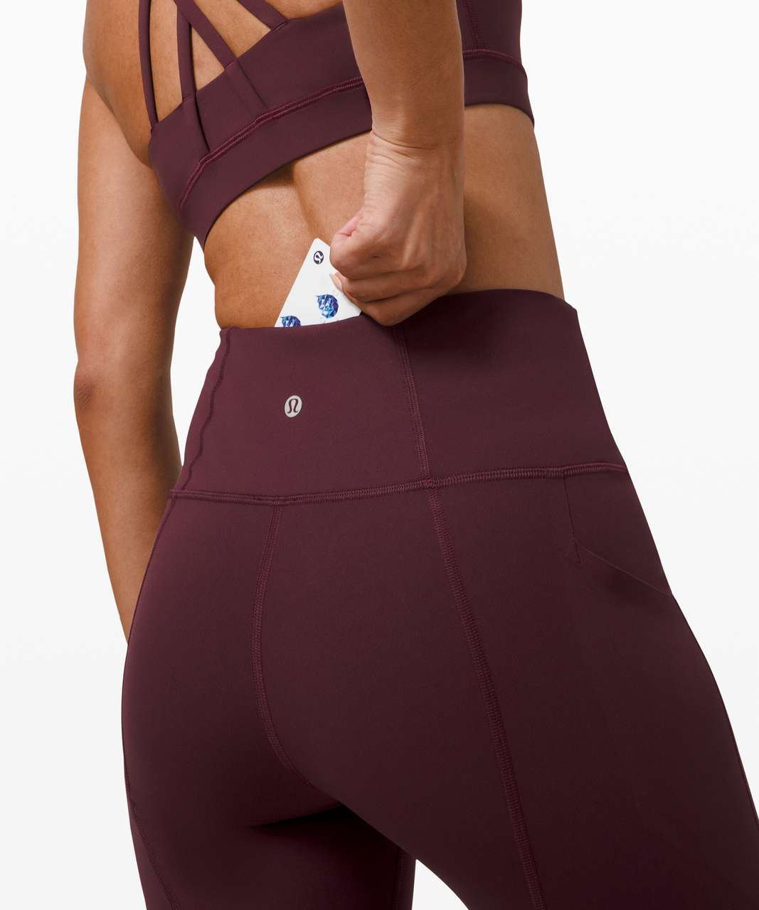 Lululemon Pace Rival High-Rise Crop 22" - Cassis