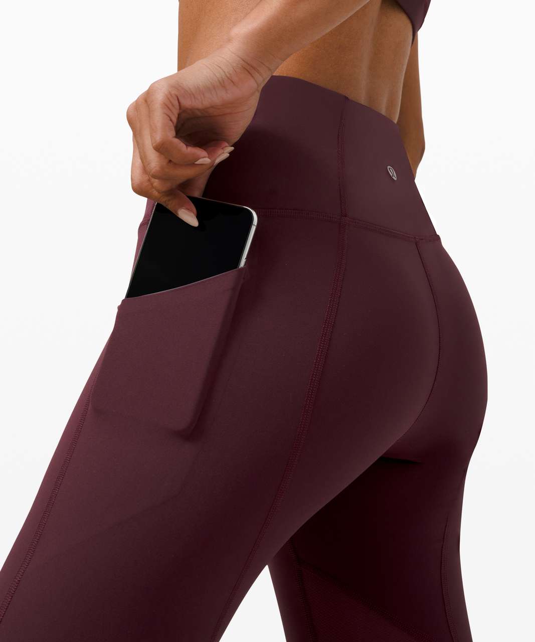 Lululemon Pace Rival High-Rise Crop 22 - Cassis - lulu fanatics