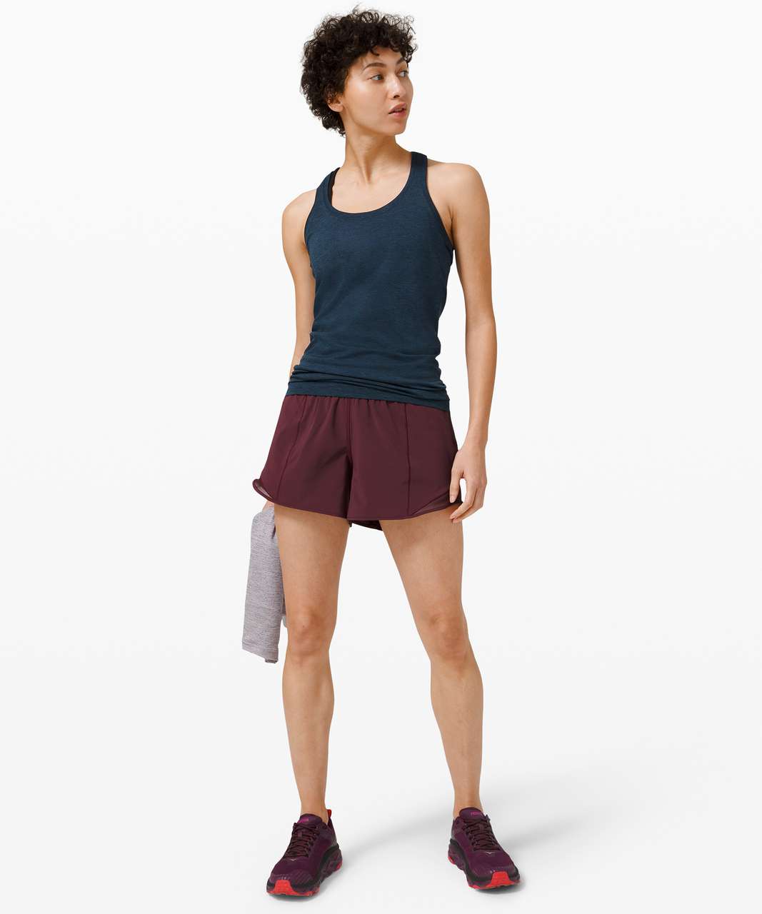 Lululemon Hotty Hot Short *High-Rise Long 4" - Cassis