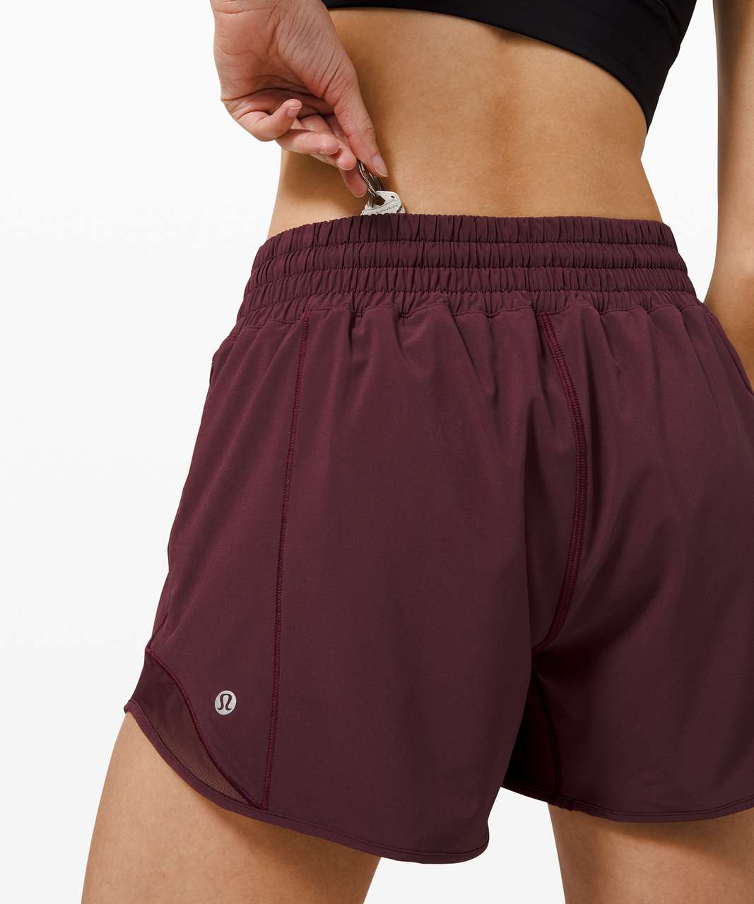 Lululemon Hotty Hot Short *High-Rise Long 4" - Cassis