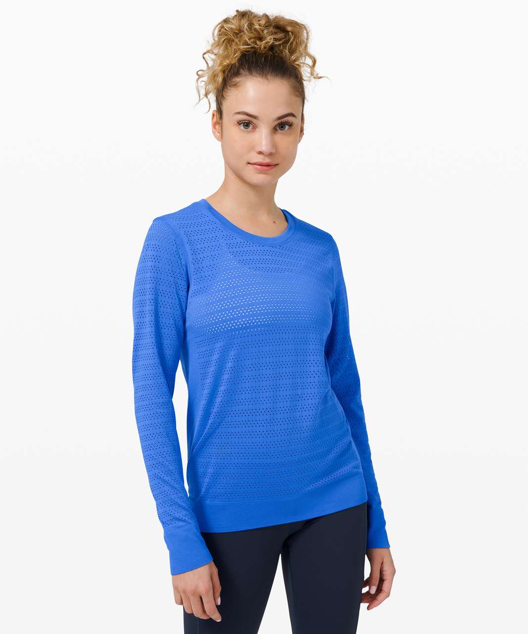 Long Sleeve Yoga Shirt Shakti, Blue-Breeze