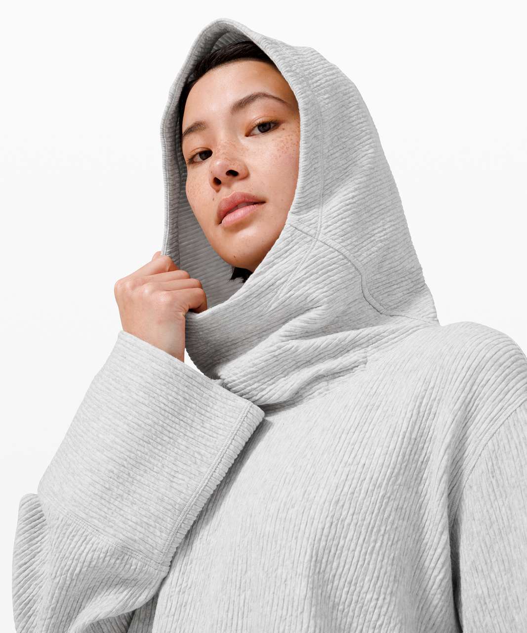 Lululemon Coast Hoodie - Heathered Core Ultra Light Grey - lulu fanatics