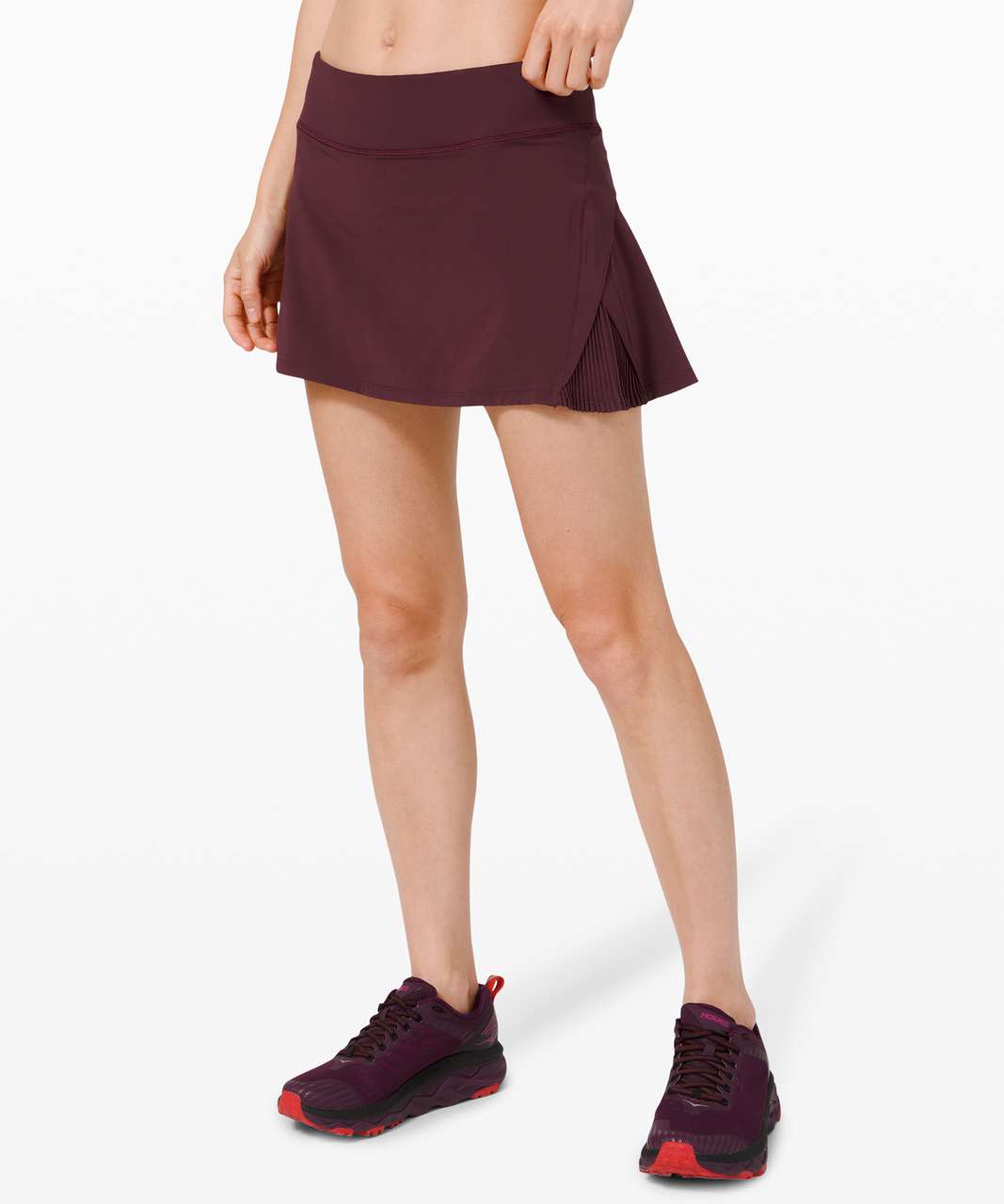 Lululemon Play Off the Pleats Mid-Rise Skirt - Everglade Green - lulu  fanatics