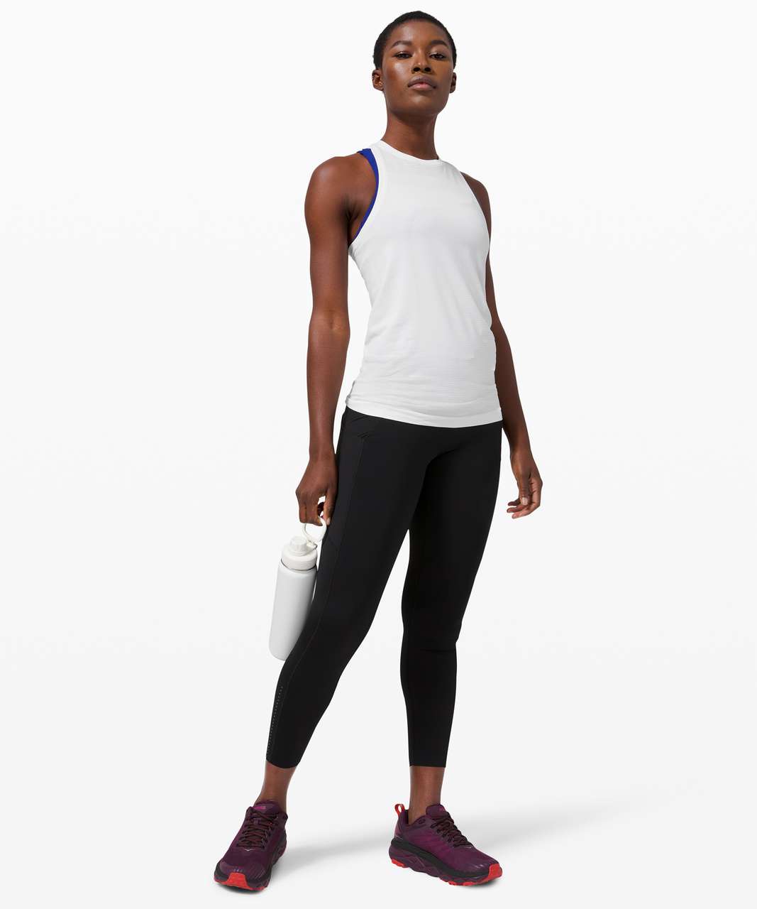 Lululemon Swiftly Tech Tank 2.0 *Sun - Colour Shift White / Blue