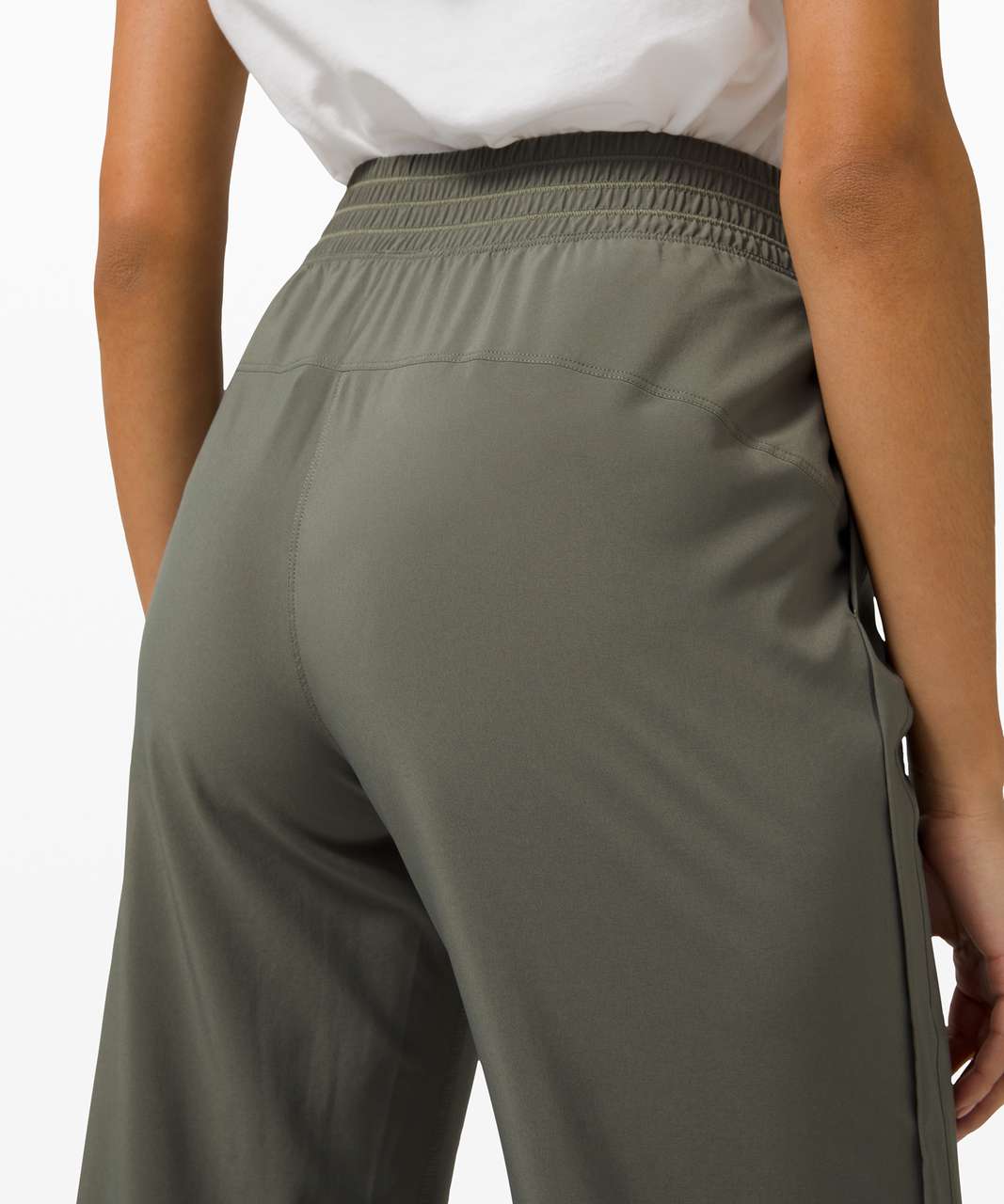 Lululemon Wanderer Crop Wide Leg Pants Beige Women's 12