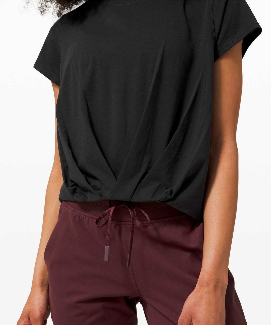 Lululemon Pleats and Thank You Short Sleeve - Black