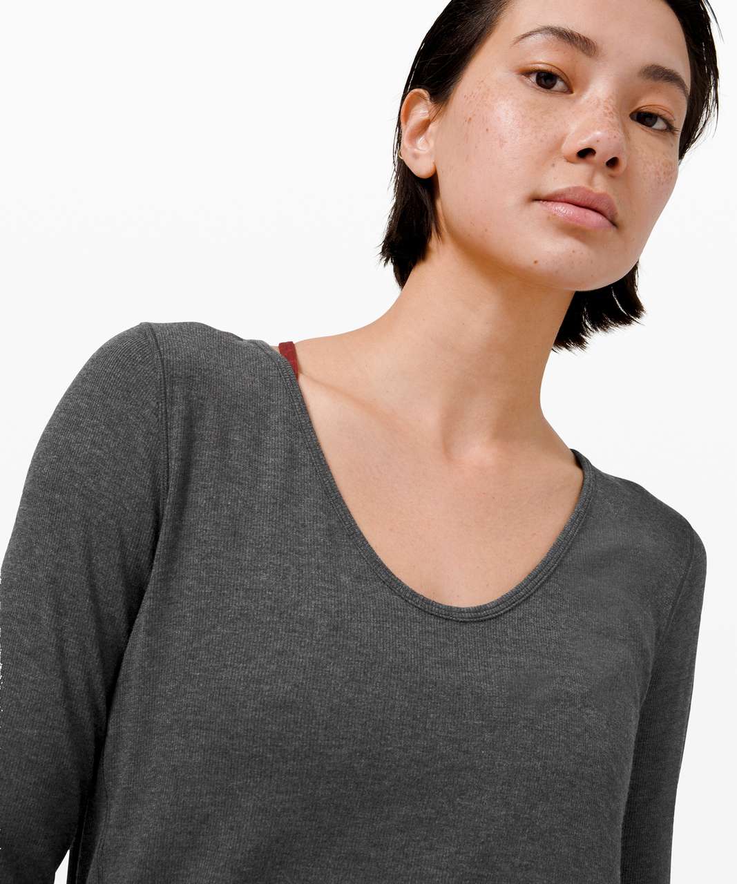 Lululemon Loved and Lifted Long Sleeve - Heathered Graphite Grey