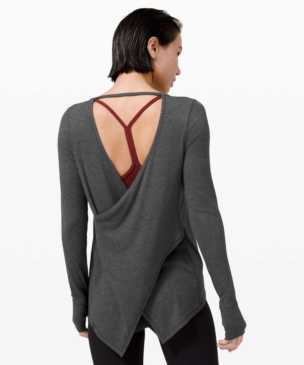 Lululemon Loved and Lifted Long Sleeve - Heathered Graphite Grey